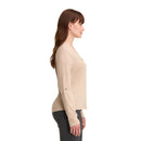 Polera Manga Larga ajustable Mujer Beige